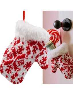 Zawieszka rękawiczka na prezenty 12cm biała