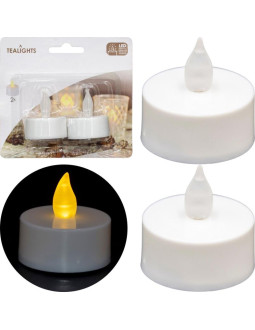 Zestaw 2 świeczek tea light led