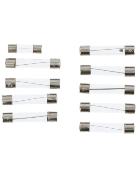Zestaw bezpieczników szklanych dunlop 10szt