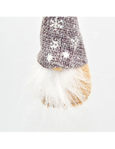 Zawieszka bombka skrzat szary 11cm