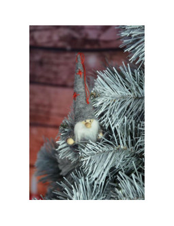 Zawieszka bombka skrzat szary 11cm 2