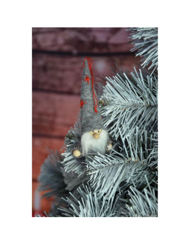 Zawieszka bombka skrzat szary 11cm