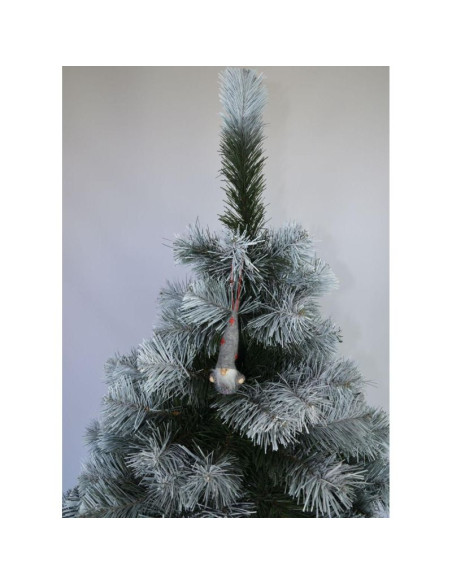 Zawieszka bombka skrzat szary 11cm