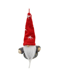 Zawieszka bombka skrzat czerwony 11cm 2