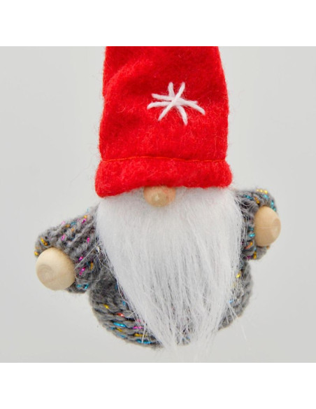 Zawieszka bombka skrzat czerwony 11cm