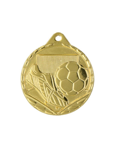 Medal stalowy złoty - piłka nożna