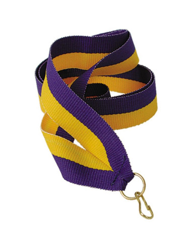 Wstążka 22 mm - żółto-niebieska