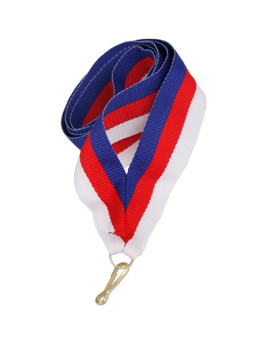 Wstążka 22 mm - niebiesko-czerwono-biała