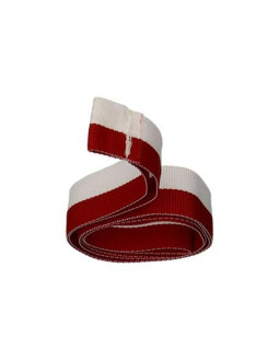 Wstążka 20 mm - biało-czerwona bez karabińczyka 2