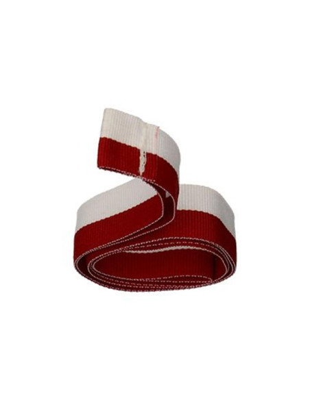 Wstążka 20 mm - biało-czerwona bez karabińczyka