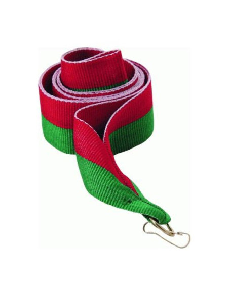 Wstążka 11 mm - czerwono-zielona