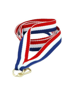 Wstążka 11 mm - czerwono-biało-niebieska