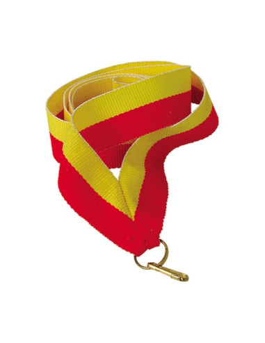Wstążka 11 mm - żółto-czerwona