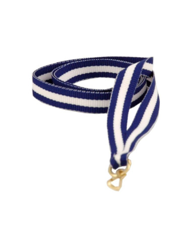 Wstążka 11 mm - niebiesko-biało-niebieska