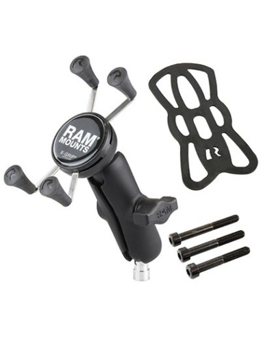 Ram mount uchwyt x-grip™  montowany do kierownicy motocykla ze śrubami m8 ram-b-367-un7u