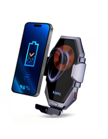Xblitz automat. uchwyt samochod. z ładowaniem fx8