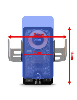 Xblitz automat uchwyt samochod.z ładowaniem fx7 2