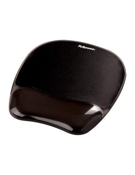 Fellowes crystal podkładka pod mysz i nadgarstek żelowa czarna