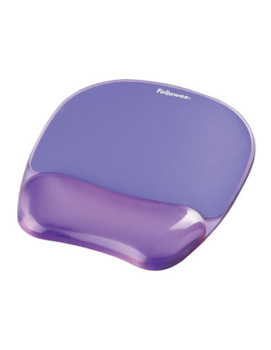 Fellowes crystal podkładka pod mysz i nadgarstek żelowa fioletowa