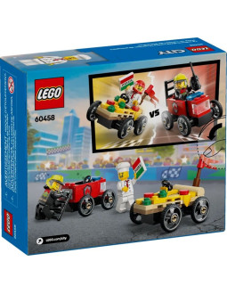 Lego city 60458 zestaw wyścigówek: pizza kontra wóz strażacki 2