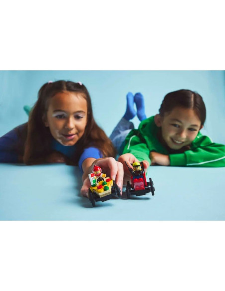 Lego city 60458 zestaw wyścigówek: pizza kontra wóz strażacki