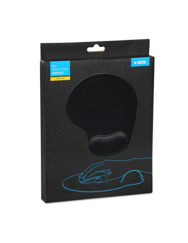 Podkładka pod mysz i-box mp003 czarna, gelpad