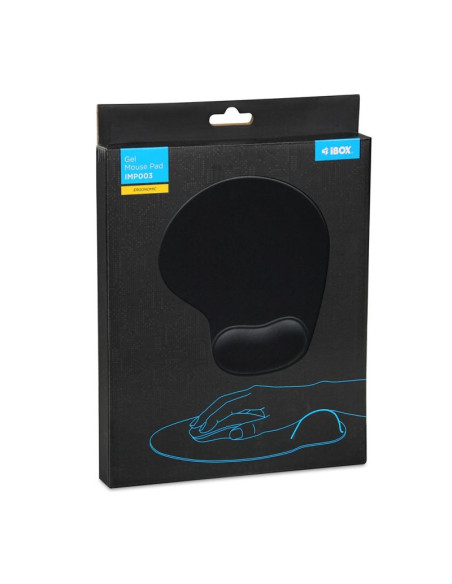 Podkładka pod mysz i-box mp003 czarna, gelpad