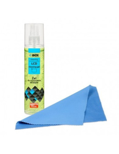 Zestaw akcesoriów ibox żel+mikrofibra do ekranów lcd 250ml chgg2