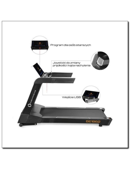 Bieżnia elektryczna hms premium be1862 0.5-24 km