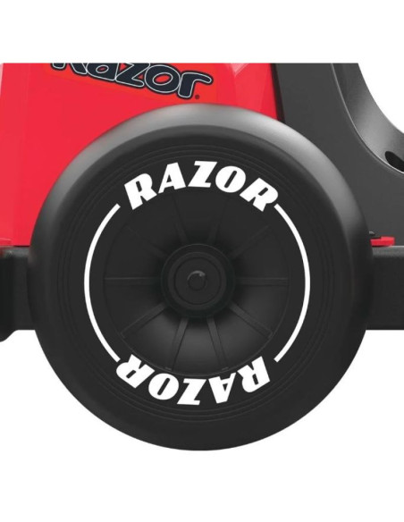 Razor ground force elite - gokart elektryczny, czarno-czerwony