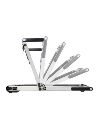 Bieżnia elektryczna z biurkiem hms loop12 multi 1-12 km/h, szara