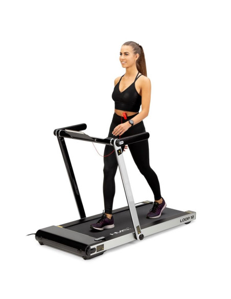Bieżnia elektryczna z biurkiem hms loop12 multi 1-12 km/h, szara