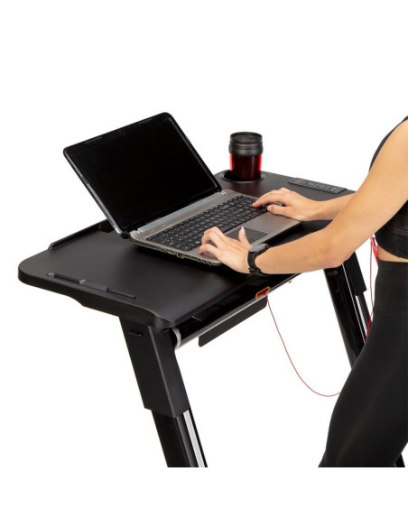 Bieżnia elektryczna z biurkiem hms loop12 multi 1-12 km/h, szara