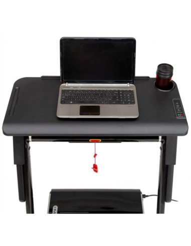 Bieżnia elektryczna z biurkiem hms loop12 multi 1-12 km/h, czarna