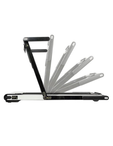 Bieżnia elektryczna z biurkiem hms loop12 multi 1-12 km/h, czarna