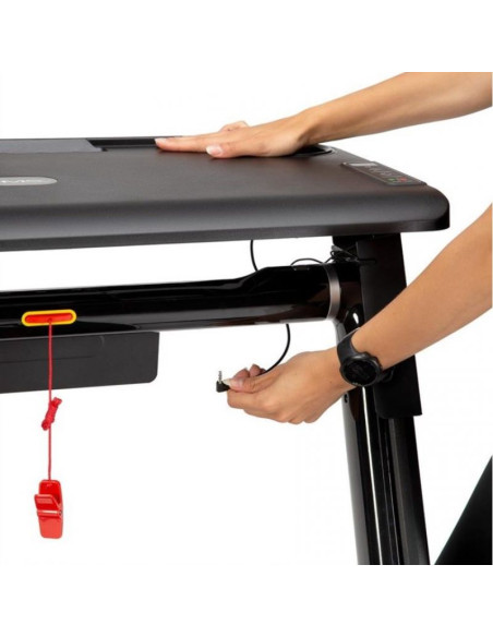 Bieżnia elektryczna z biurkiem hms loop12 multi 1-12 km/h, czarna