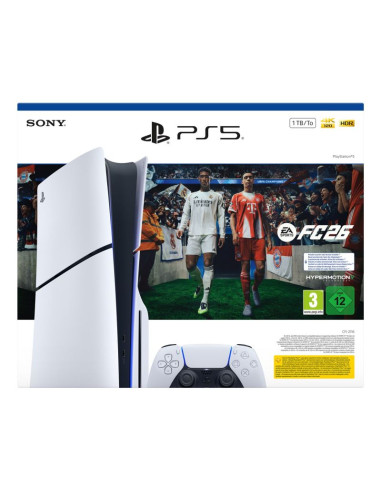 Sony playstation 5 slim disc edition 1 tb + ea sports fc 26