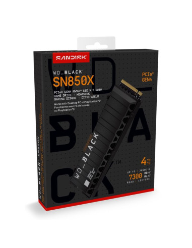 Dysk ssd wd black sn850x 4tb m.2 nvme wds400t2xhe