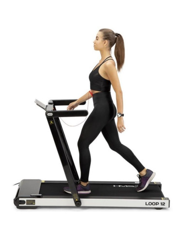 Bieżnia elektryczna hms loop12 1-12 km/h, czarna