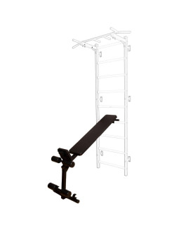 Obracana ławka do ćwiczeń z rolkami pod kolana i siedziskiem benchk b1b