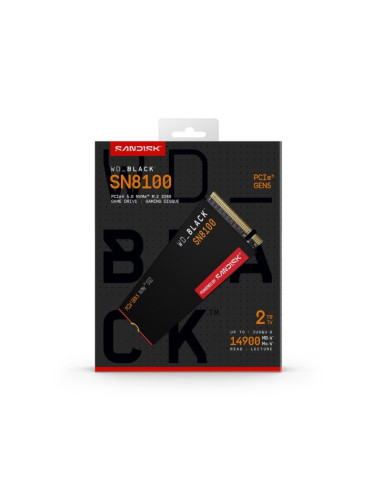 Ssd wd black sn8100 w/o hs 2tb wds200t1x0m