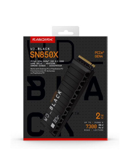 Dysk ssd wd black sn850x wds200t2xhe (2 tb   m.2  pcie nvme 4.0 x4  heatsink)