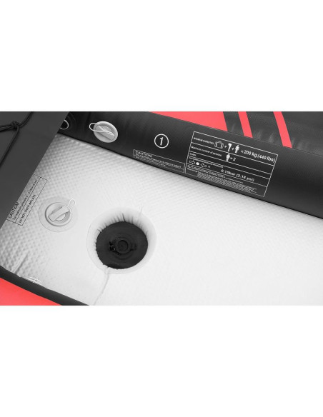 Kajak 2-osobowy set 385x96x42cm laminowany pvc 200kg enero