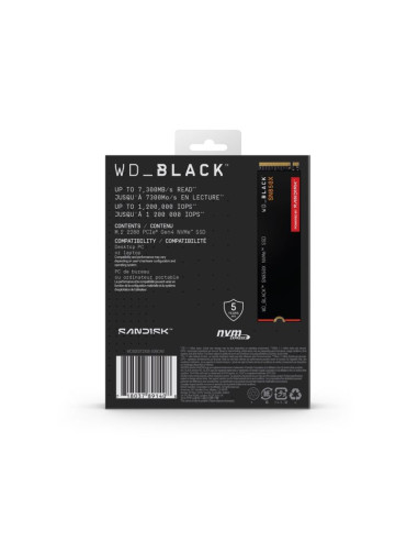Dysk ssd wd black sn850x wds200t2x0e (2 tb   m.2  pcie nvme 4.0 x4)