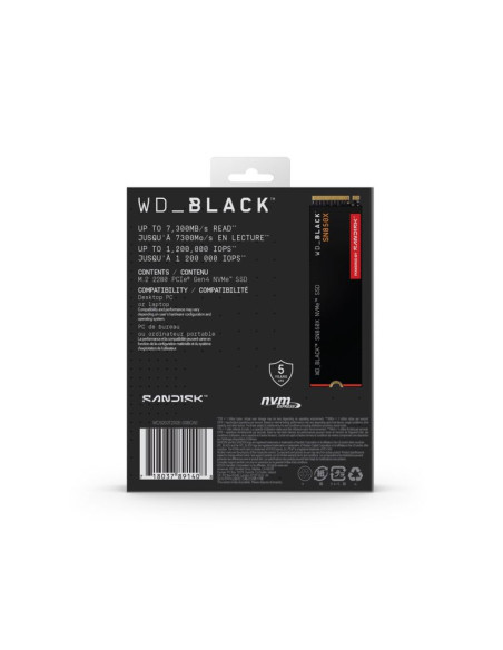 Dysk ssd wd black sn850x wds200t2x0e (2 tb   m.2  pcie nvme 4.0 x4)