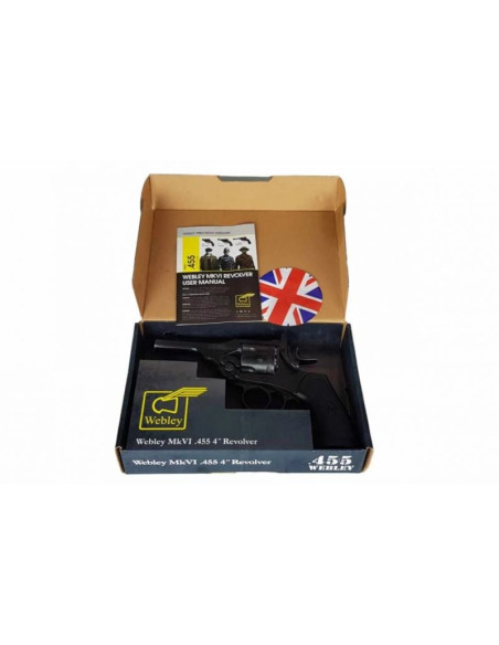 Rewolwer webley mkvi .455 police kal.5,5 mm diabolo łuski 6-strzał. lufa 4" co2 battlefield ekp do17j