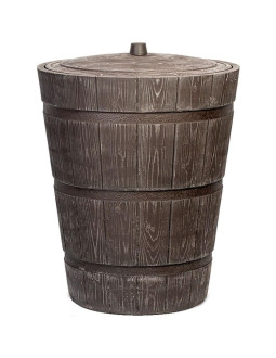 Zbiornik pojemnik na wodę deszczówkę beczka rustico 275l umbra wood