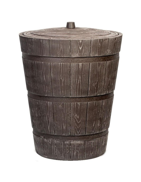 Zbiornik pojemnik na wodę deszczówkę beczka rustico 275l umbra wood