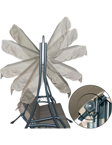 Huśtawka ogrodowa 3 osobowa blanca saska garden