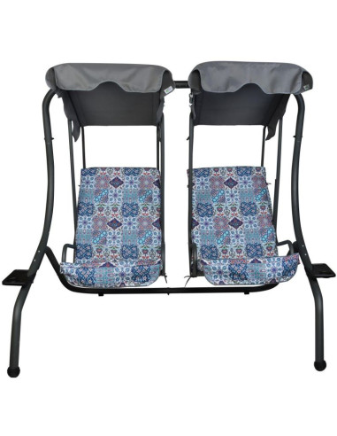 Huśtawka ogrodowo balkonowa sonic 2 osobowa mozaika